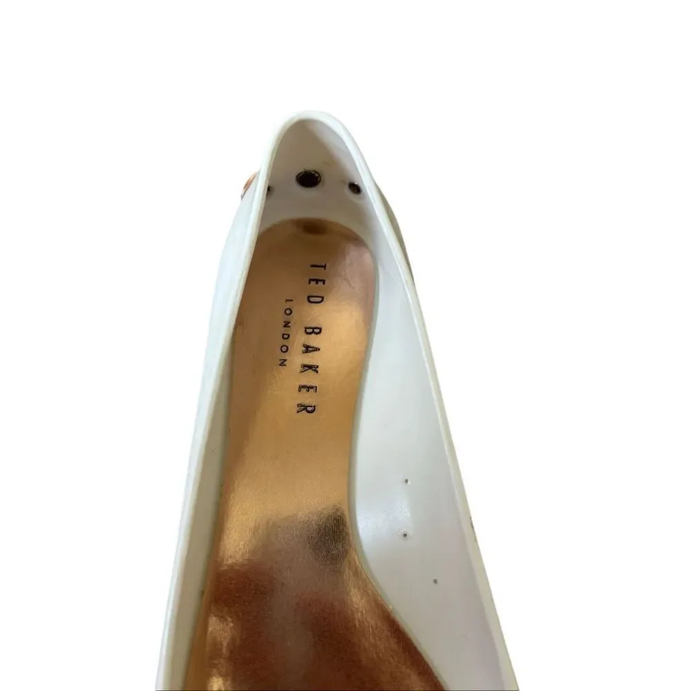 Ted Baker London Larmiar Bow Jelly Ballet Flats EU 38 US 8Slip‎ On